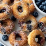 Baked Blueberry Doughnuts