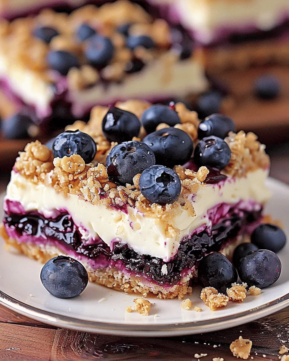 Blueberry Crisp Cheesecake Bars: The Best Indulgent Treat