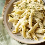 Creamy Garlic Penne Pasta