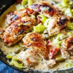 Creamy Pepperoncini Chicken Skillet