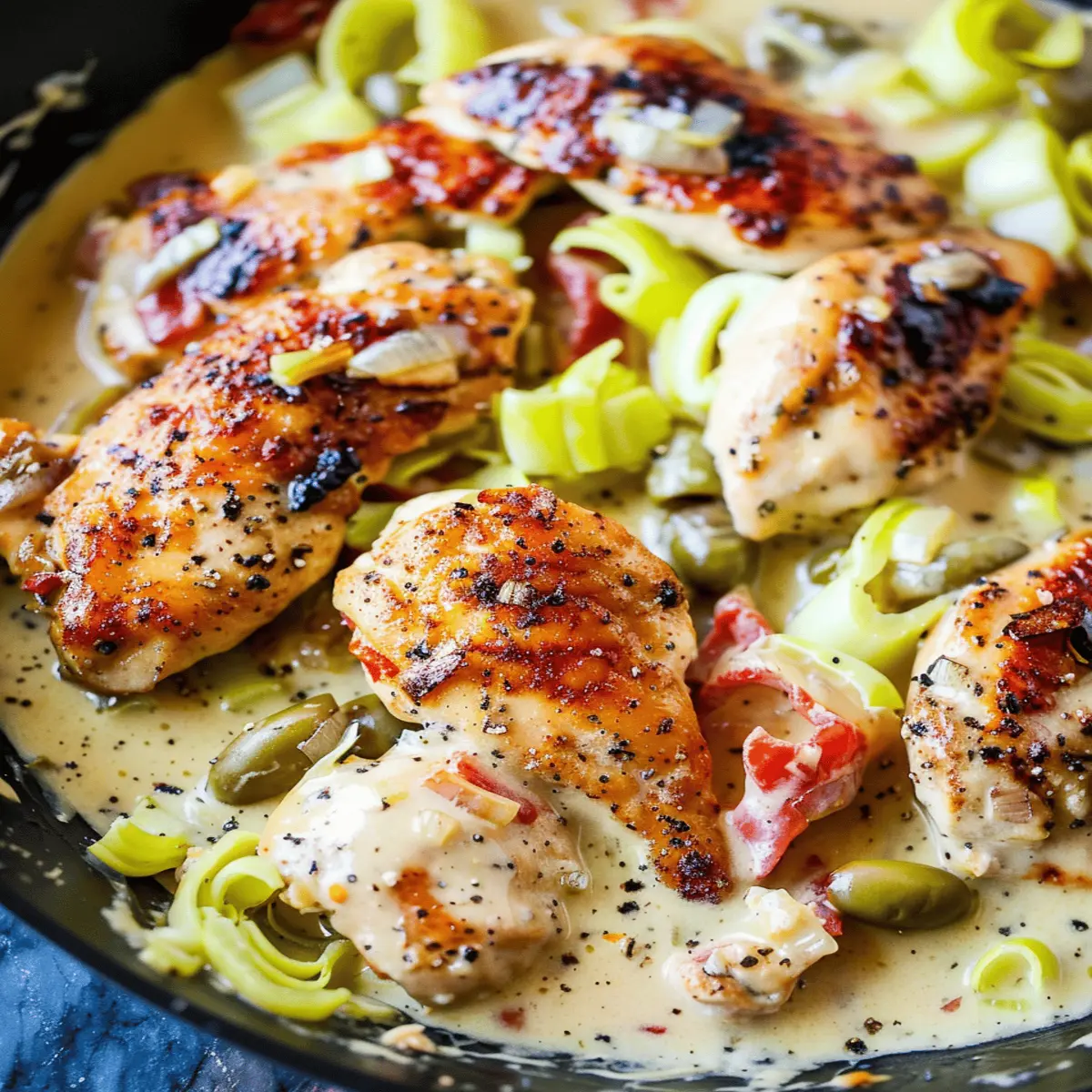 Creamy Pepperoncini Chicken Skillet: Easy & Irresistibly Delicious