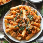 Creamy Sausage Rigatoni