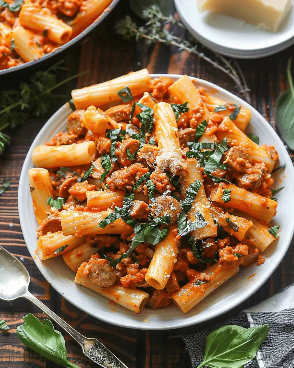 Creamy Sausage Rigatoni: Indulgent Comfort in Every Bite