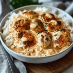 Creamy Smothered Chicken and Rice