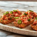 Crispy Rice with Spicy Salmon