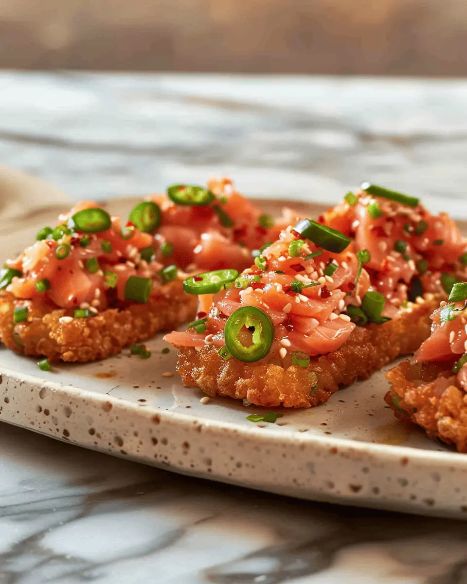 Crispy Rice with Spicy Salmon: A Deliciously Bold Twist on Comfort Food