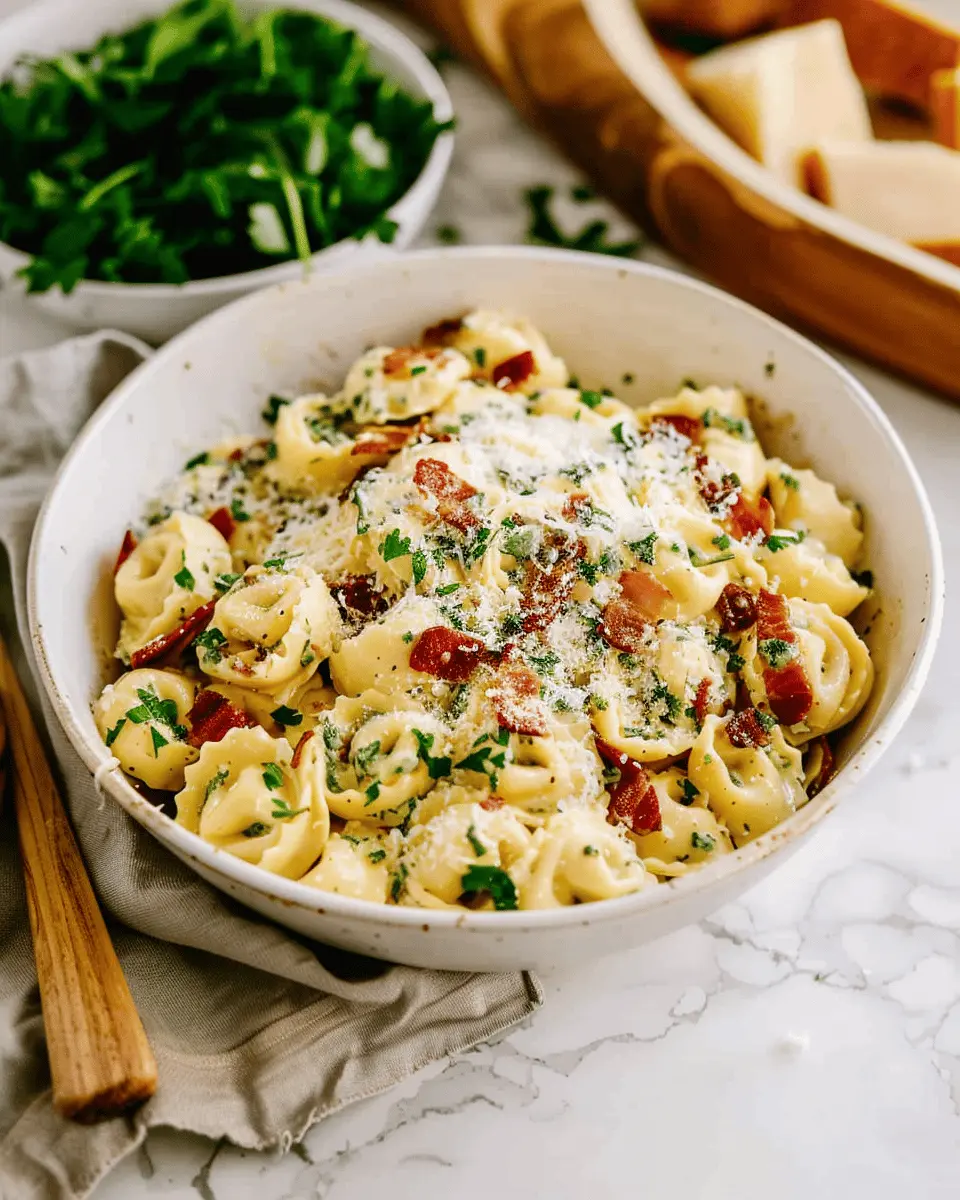 Easy Tortellini Turkey Bacon Carbonara for a Cozy Dinner