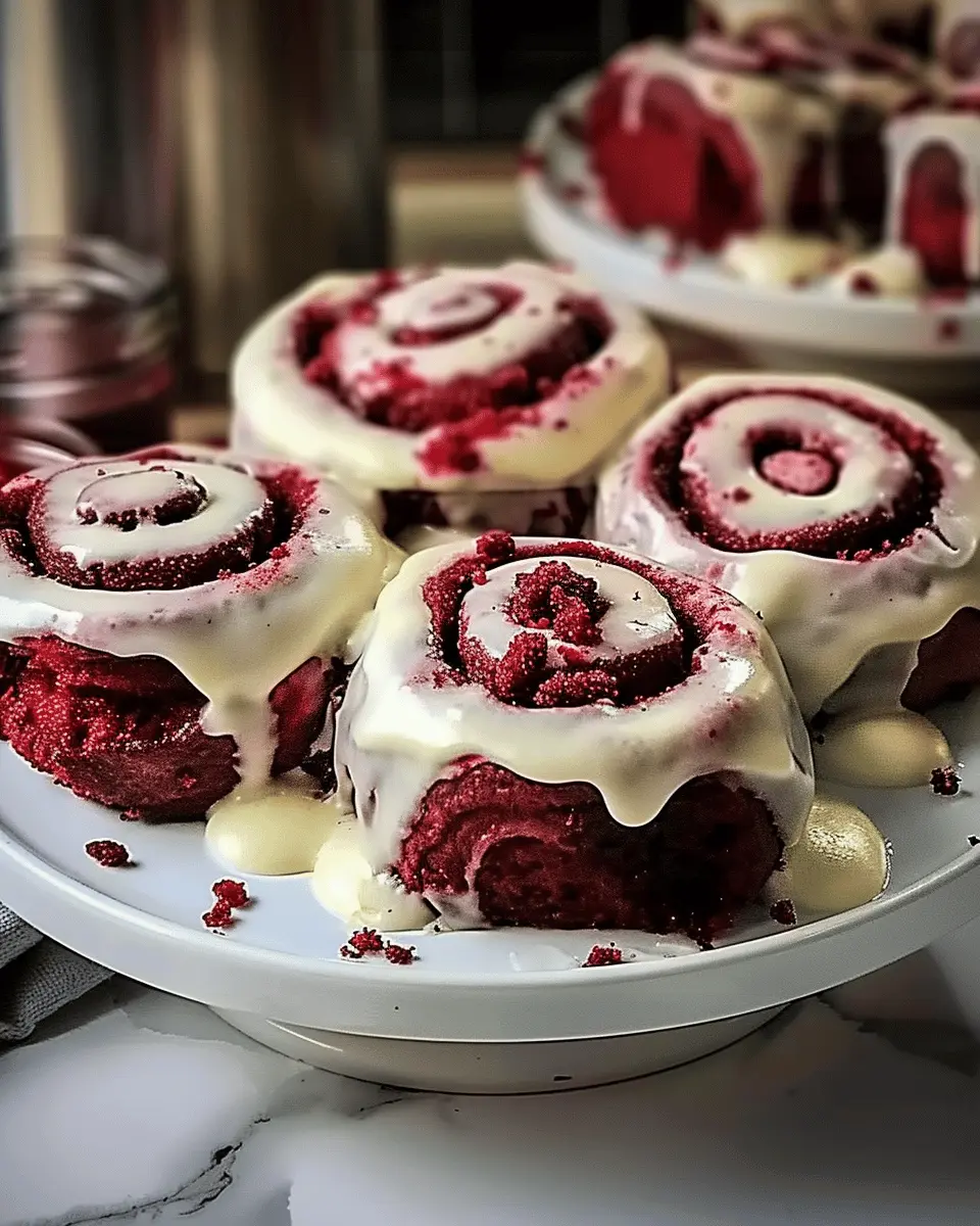 Heavenly Red Velvet Cinnamon Rolls: Indulgent Homemade Delight