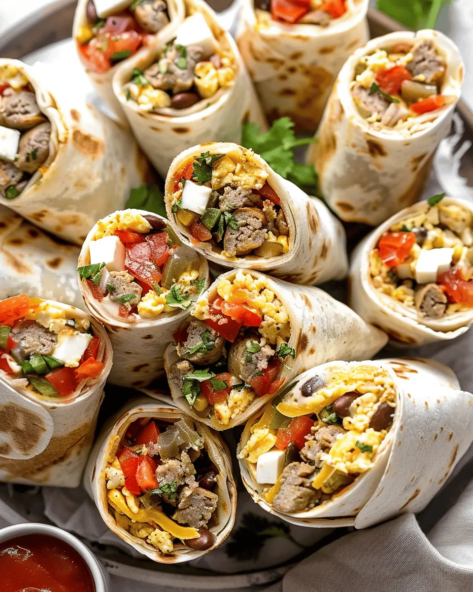 High Protein Breakfast Burrito: Easy Recipe with Turkey Bacon