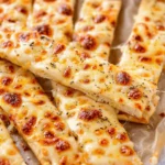 Homemade Cheesy Breadsticks