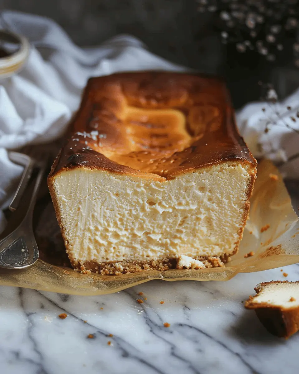 Loaf Pan Basque Cheesecake: Simple yet Indulgent Delight