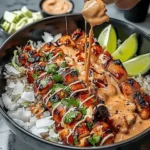 Sweet Chili Chicken Bowl w Coconut Drizzle