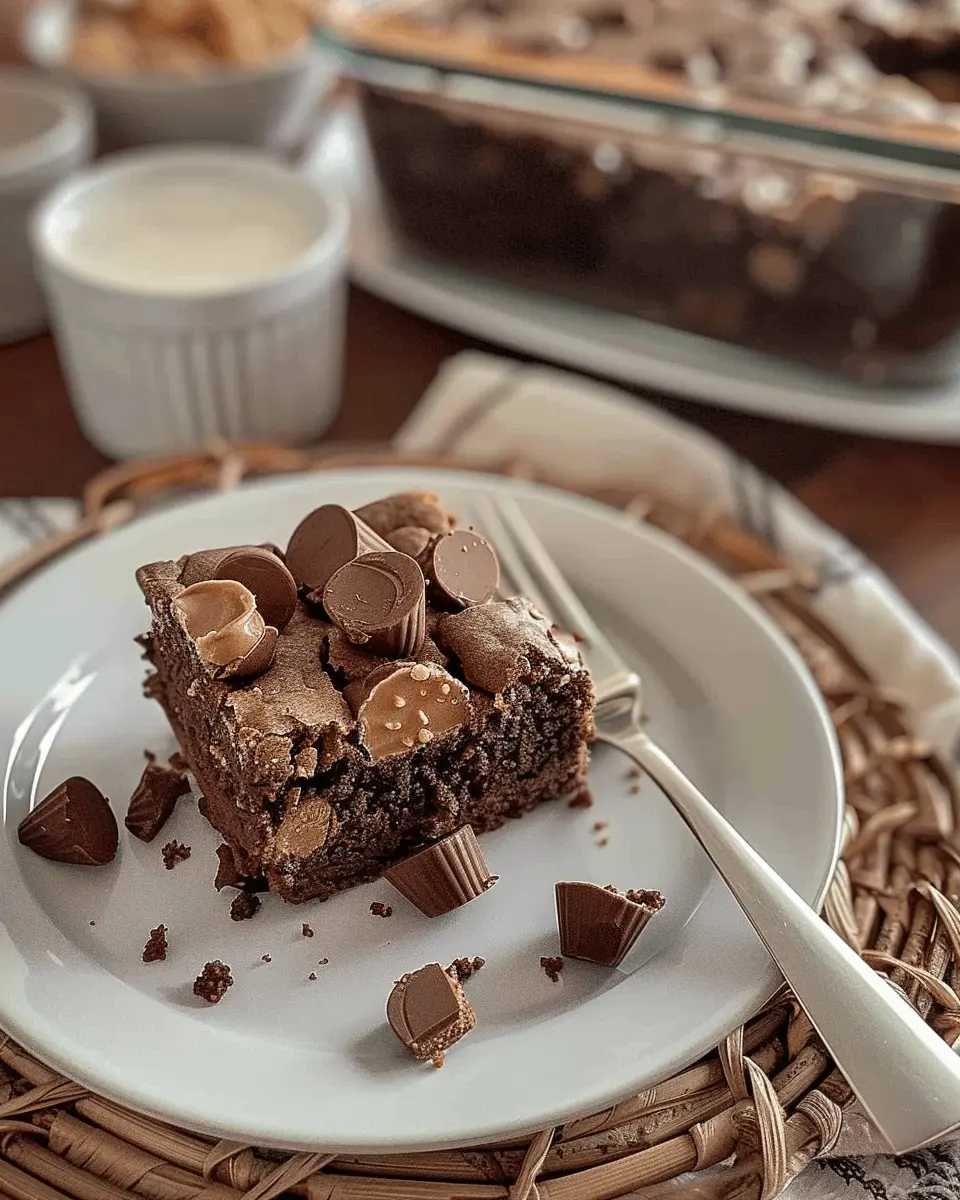 Easiest Fudgiest Peanut Butter Cup Dump Cake: A Blissful Treat