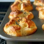 Rosemary Garlic Focaccia Muffins