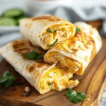 Cheesy Garlic Chicken Wraps