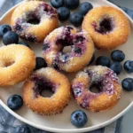 Baked Blueberry Doughnuts