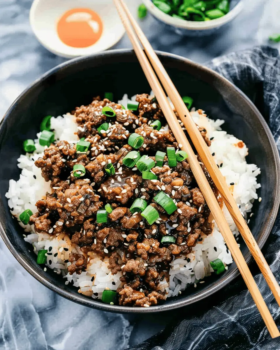 Korean Ground Beef and Rice Bowls: Easy Dinner Everyone Will Love