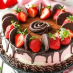 Chocolate Covered Strawberry Cheesecake