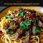 Sweet and Spicy Garlic Steak Pasta
