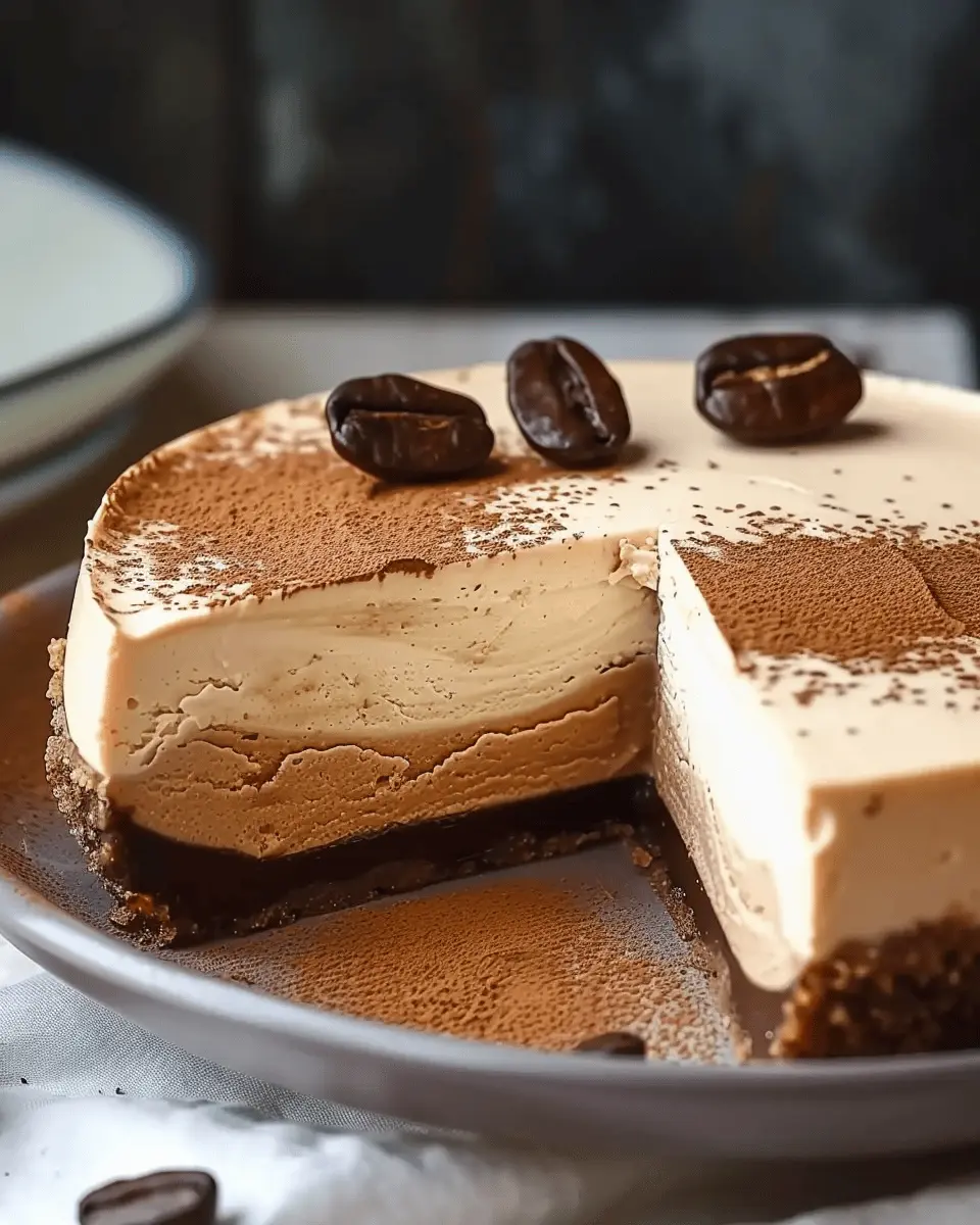 Coffee cheesecake recipe that feels indulgent as breakfast dessert