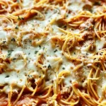 Baked Cream Cheese Spaghetti Casserole