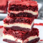 Moist Red Velvet Cheesecake Brownies