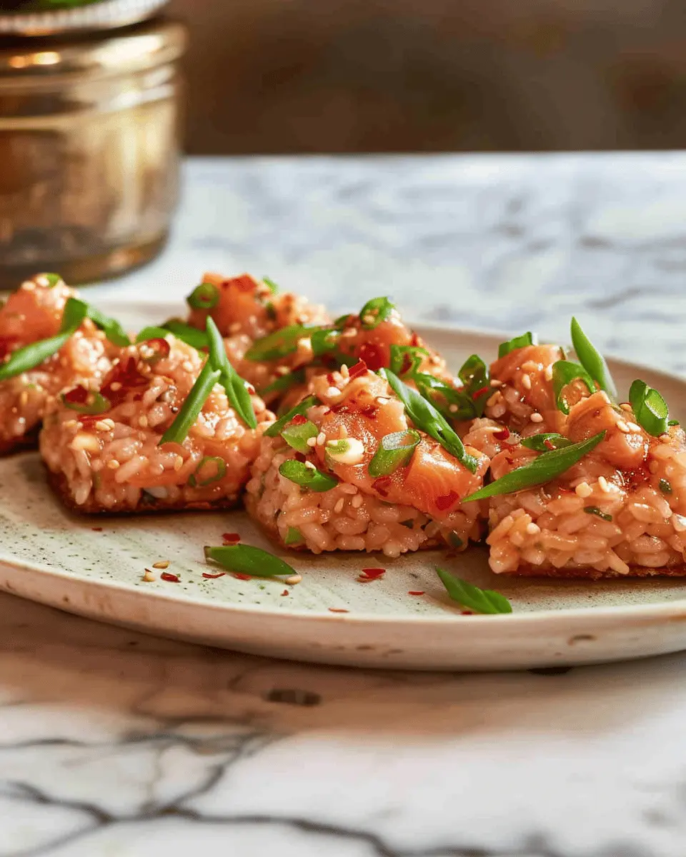 Crispy Rice with Spicy Salmon: A Flavorful Homemade Delight
