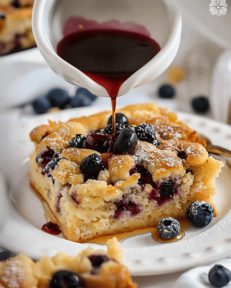 Blueberry Buttermilk Pancake Casserole: Easy Comfort Food Delight