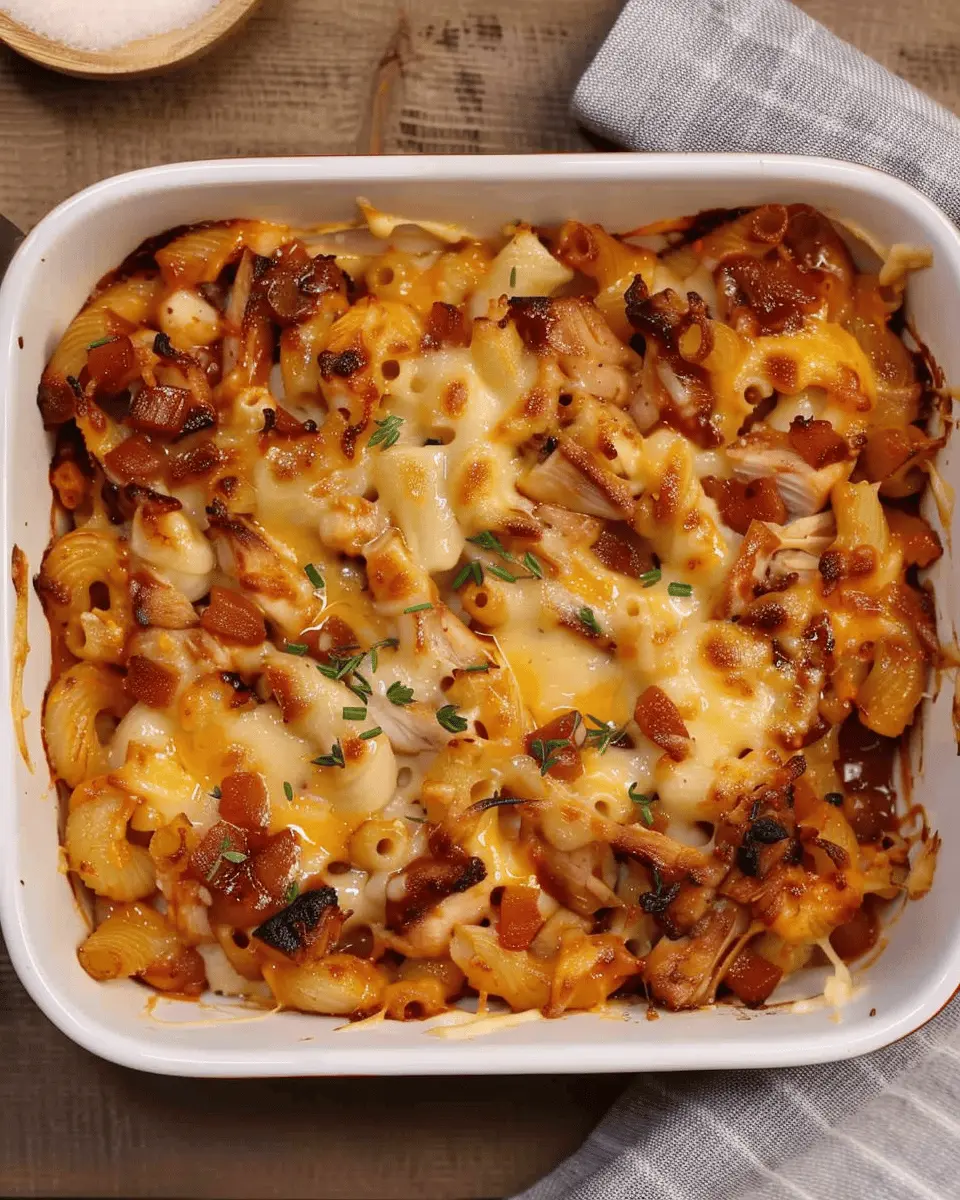 BBQ Chicken Mac and Cheese: Indulgent Comfort Food with Turkey Bacon