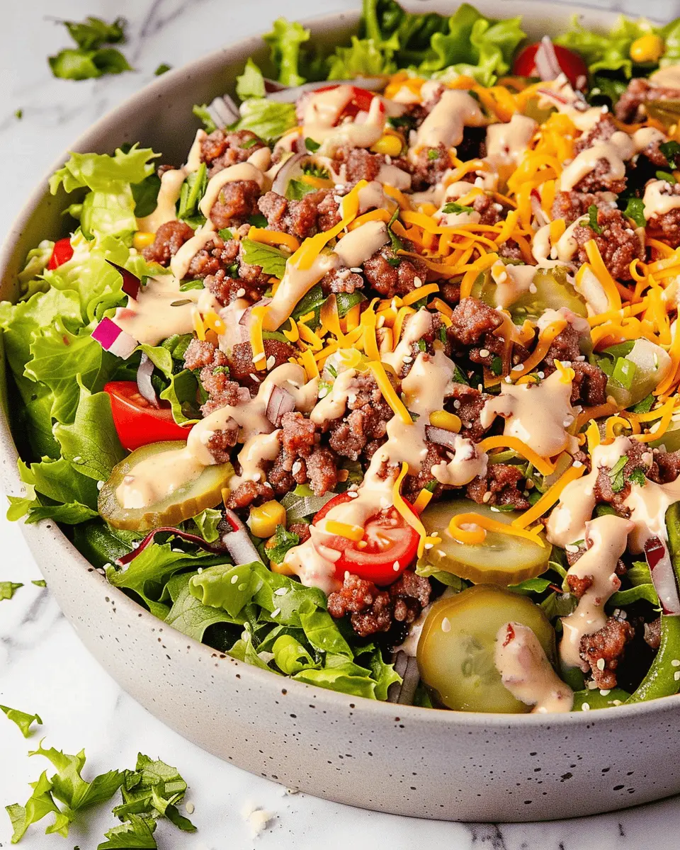 Big Mac Salad with Turkey Bacon: A Deliciously Fresh Twist