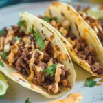 Garlic Butter Honey BBQ Beef Tacos