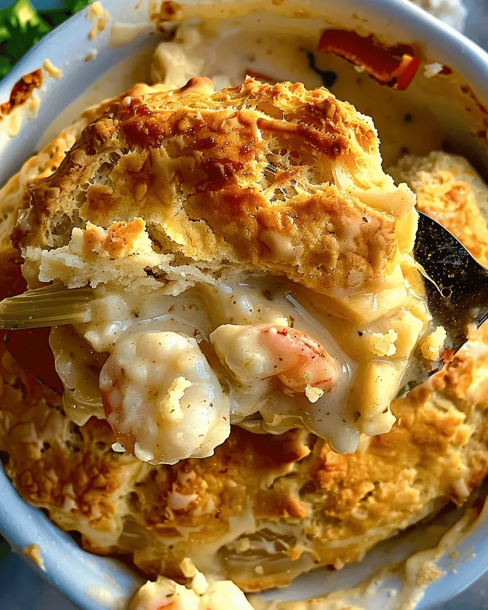 Cheddar Bay Biscuit Seafood Pot Pie: Easy Comfort Food Delight