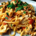 Easy Spicy Southern Chicken Spaghetti