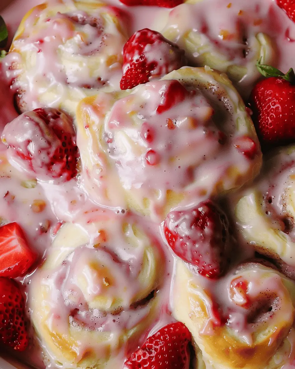 Strawberry Cheesecake Cinnamon Rolls: Indulgent Delight at Home