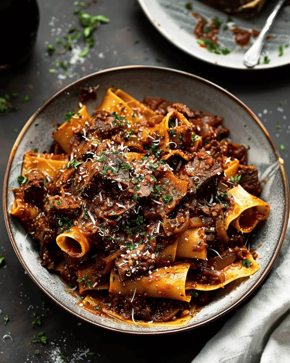 Slowly Braised Short Rib Ragu: A Rich and Comforting Delight