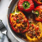 BEST Ever Easy Stuffed Peppers (Five Ingredients)