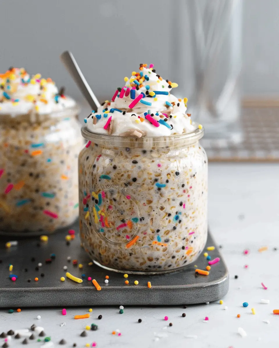 Birthday Cake Overnight Oats: Easy Treat for a Joyful Breakfast