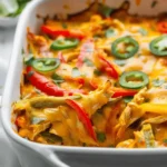 Cheesy Chicken Fajita Casserole