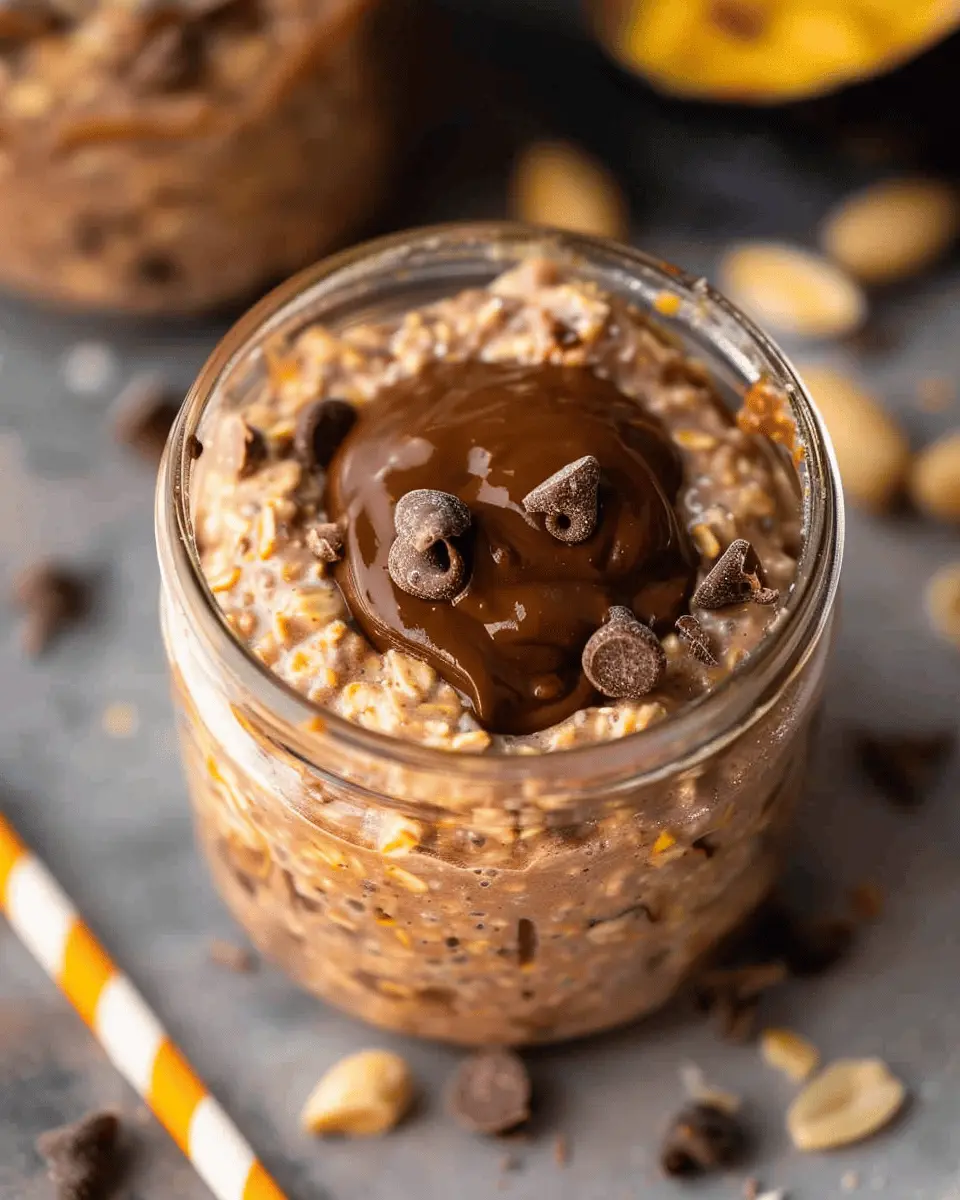 Chocolate Peanut Butter Overnight Oats: Easy & Indulgent Breakfast Bliss