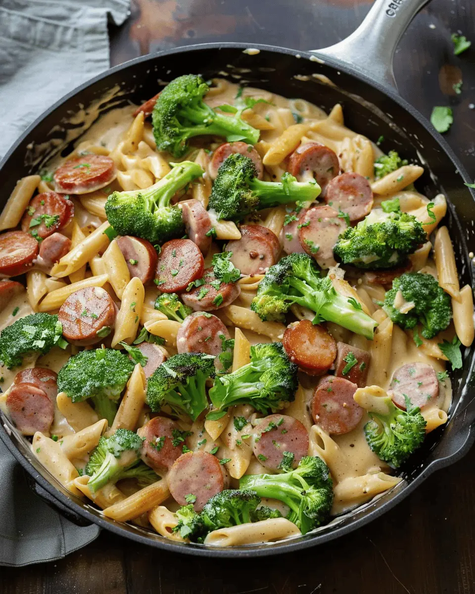Creamy Kielbasa Broccoli Skillet: Easy Comfort Food Delight