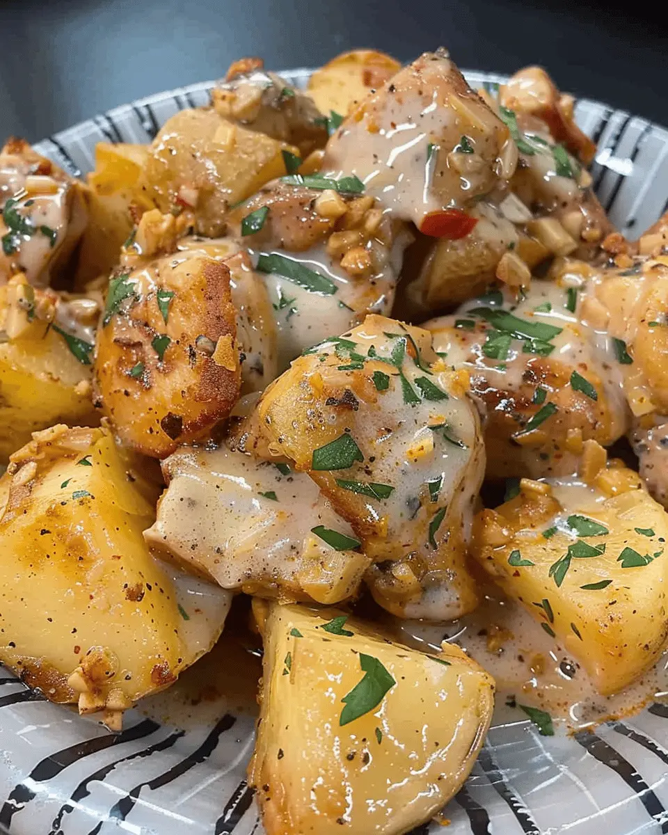 Crockpot Garlic Parmesan Chicken and Potatoes: Easy Comfort Meal