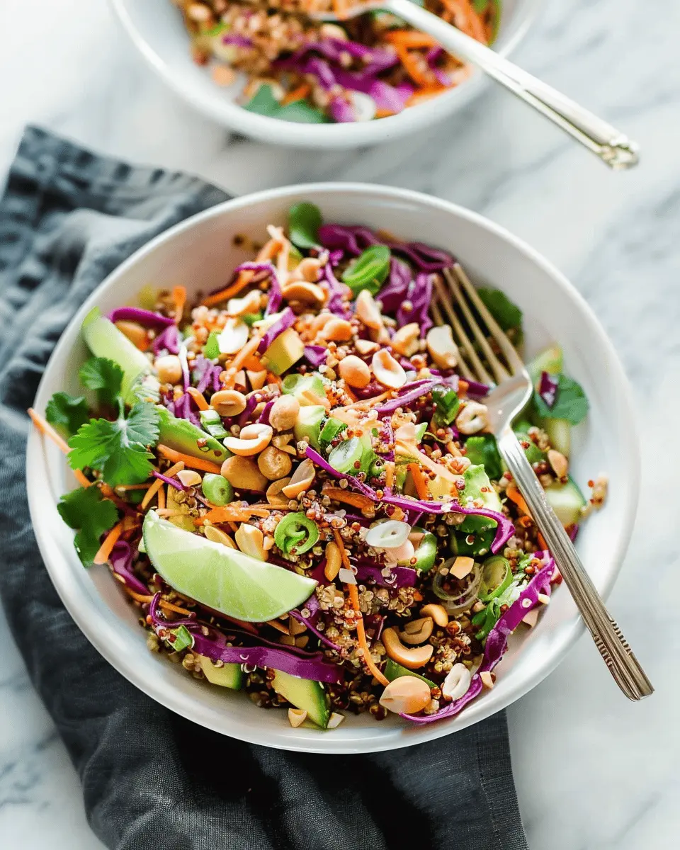 Crunchy Thai Peanut Quinoa Salad: A Fresh and Healthy Delight