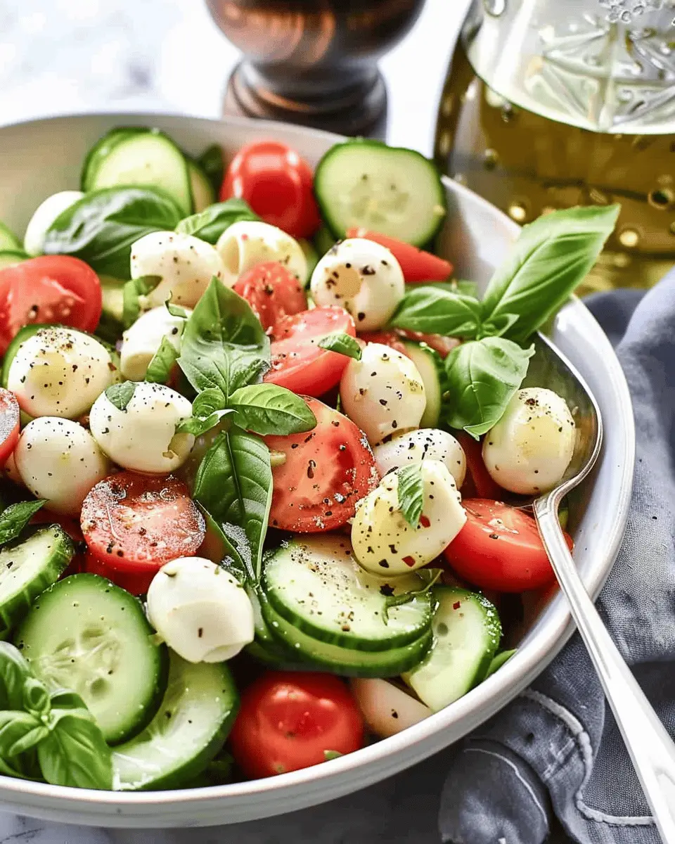 Cucumber Caprese Salad: A Refreshingly Easy Twist for Home Chefs