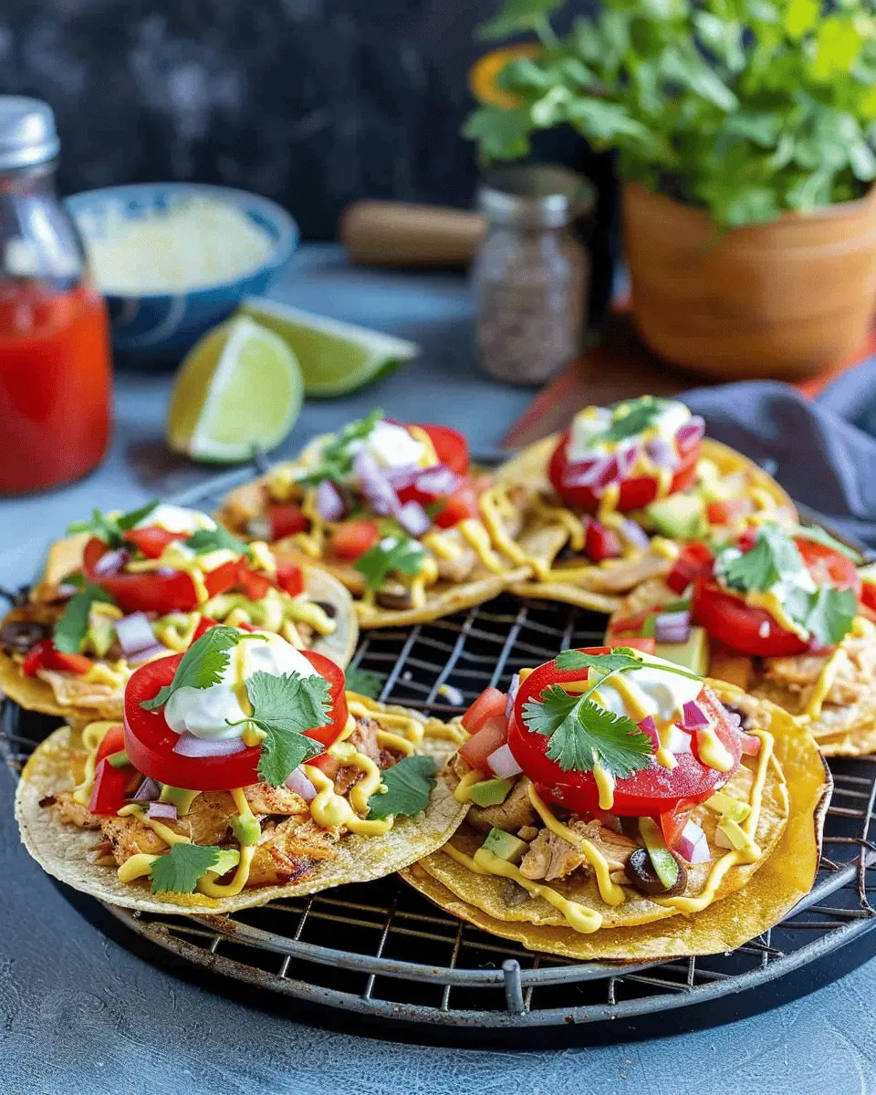 Easy Chicken Tostadas: A Juicy Twist on Your Weeknight Dinner