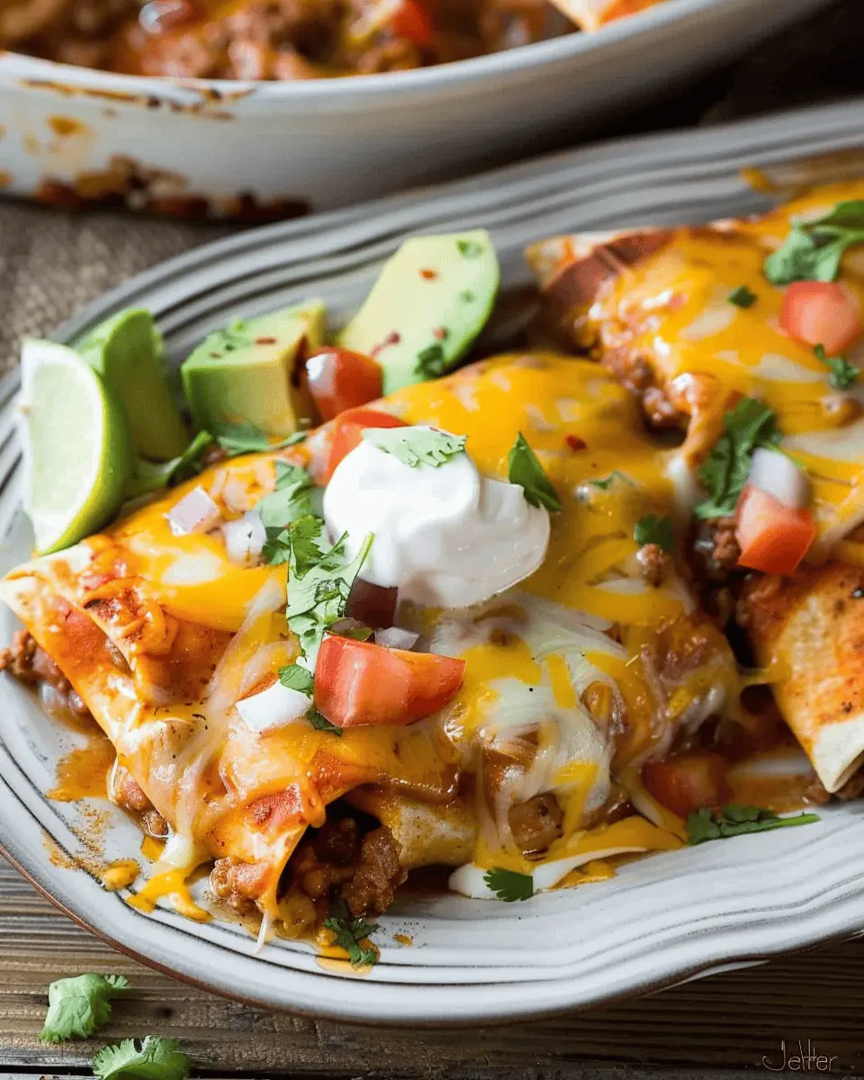 Easy Ground Beef Enchiladas: Comforting Homemade Delight