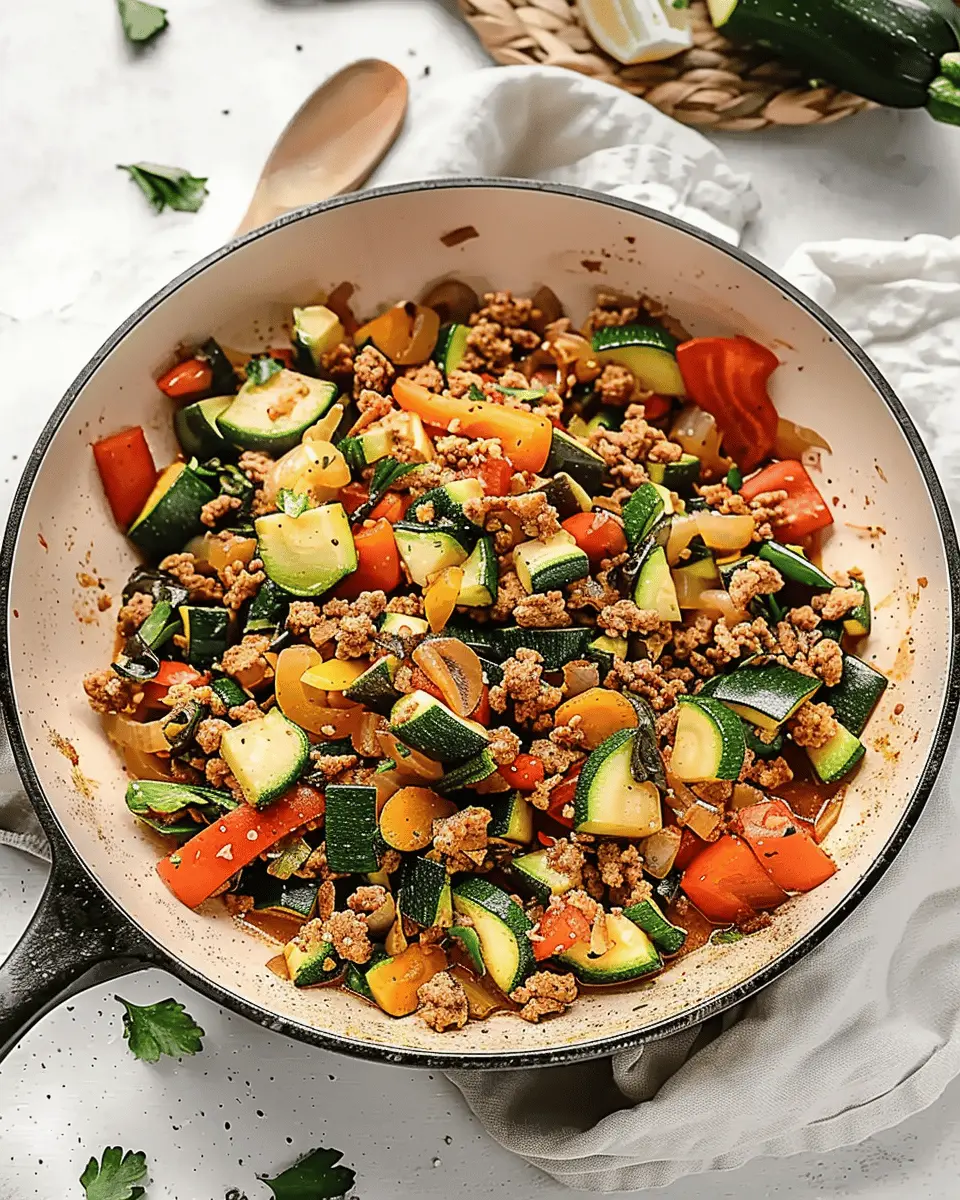 Easy Ground Turkey and Zucchini Skillet for a Quick, Healthy Meal