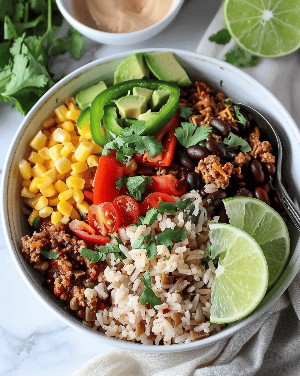 Easy Healthy Taco Rice Bowl: A Flavorful Twist with Turkey Bacon
