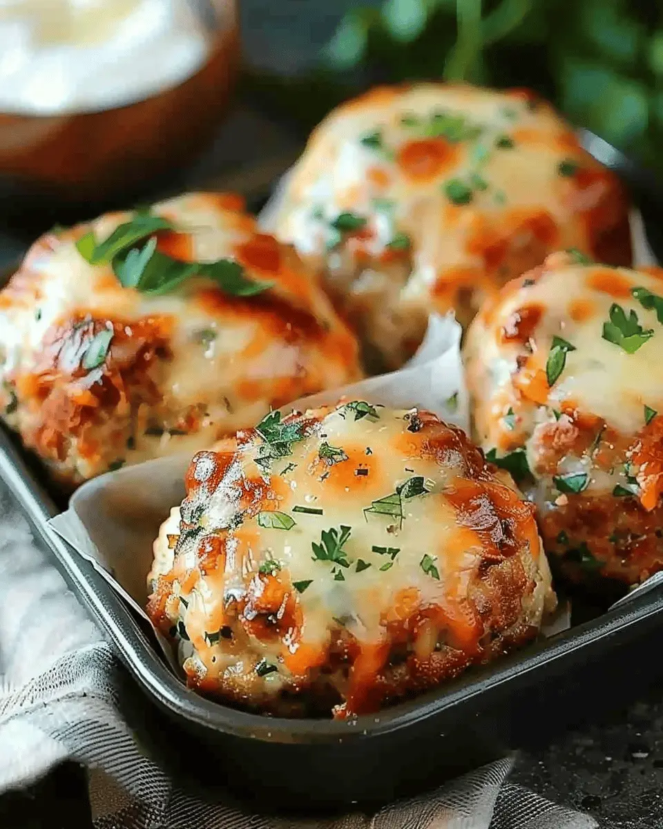 Garlic Parmesan Chicken Meatloaves: Easy Comfort Food for All