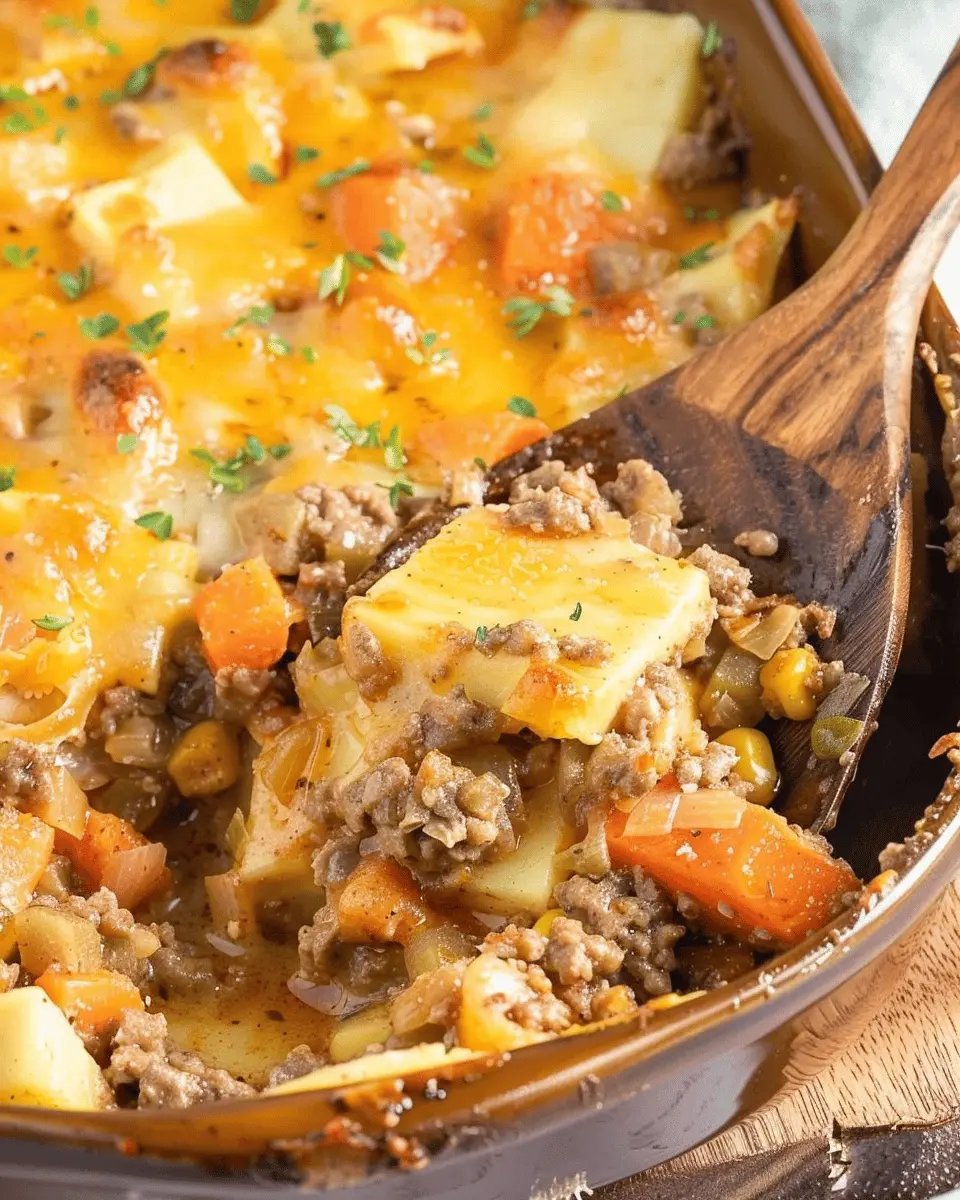 Hobo Casserole: Easy Comfort Food with Turkey Bacon and Chicken Ham