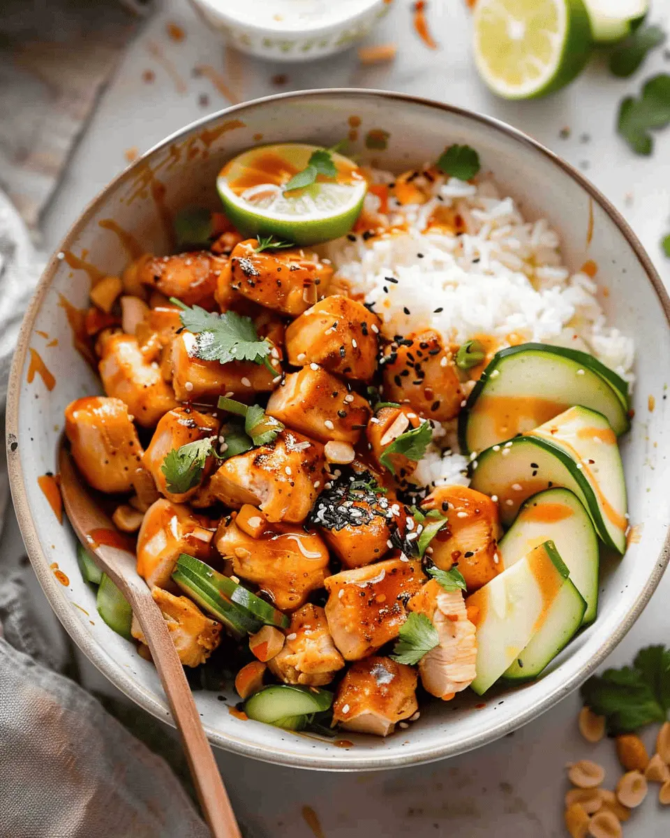 Hot Honey Chicken Bowls: Easy Recipe for Flavorful Meals